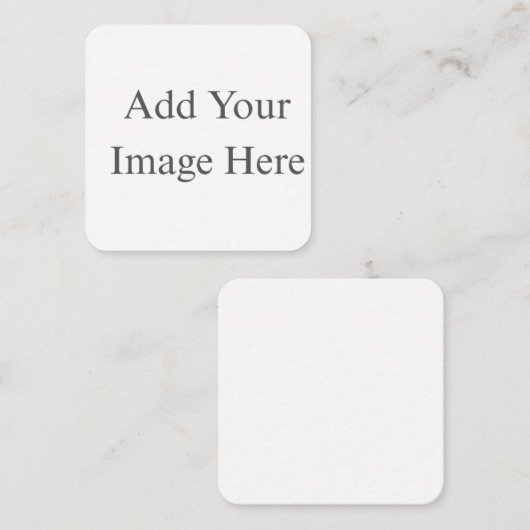 Create Your Own white  Informatiekaartje (Voorkant / Achterkant)