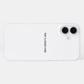 Create Your Own white iPhone Hoesje (Achterkant horizontaal)