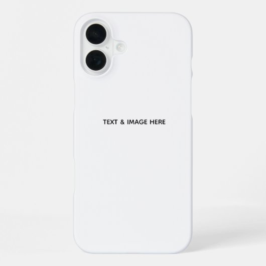 Create Your Own white iPhone Hoesje (Achterkant)