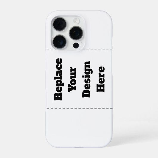 Create Your Own white  iPhone Hoesje (Achterkant)