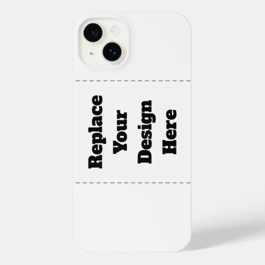 Create Your Own white  iPhone Hoesje (Achterkant)