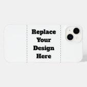 Create Your Own white  iPhone Hoesje (Achterkant horizontaal)