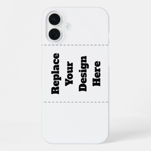 Create Your Own white  iPhone Hoesje (Achterkant)