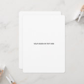 Create Your Own white  Kaart (Voorkant / Achterkant in situ)