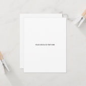 Create Your Own white  Kaart (Voorkant / Achterkant in situ)