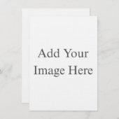 Create Your Own white  Kaart (Voorkant / Achterkant)