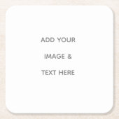 Create Your Own white  Kartonnen Onderzetters (Voorkant)