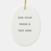 Create Your Own white  Keramisch Ornament (Voorkant)