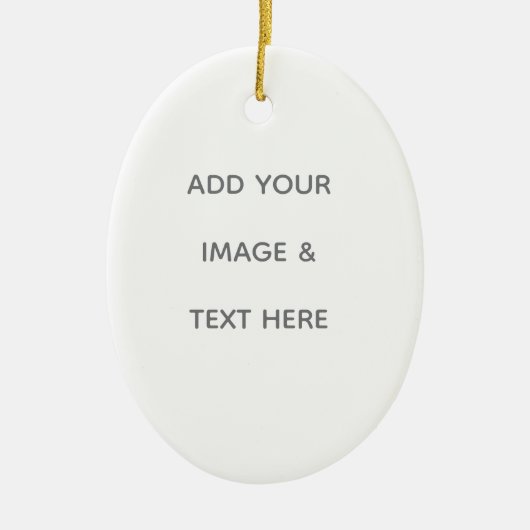 Create Your Own white  Keramisch Ornament (Voorkant)