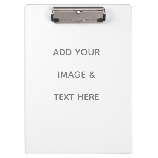 Create Your Own white  Klembord (Voorkant)