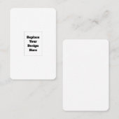 Create Your Own white  Kortingskaartje (Voorkant / Achterkant)