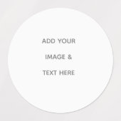 Create Your Own white  Labels (Design 1)