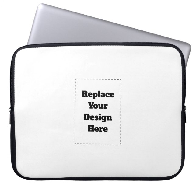 Create Your Own white  Laptop Sleeve (Voorkant)