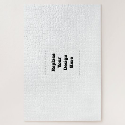 Create Your Own white  Legpuzzel (Verticaal)