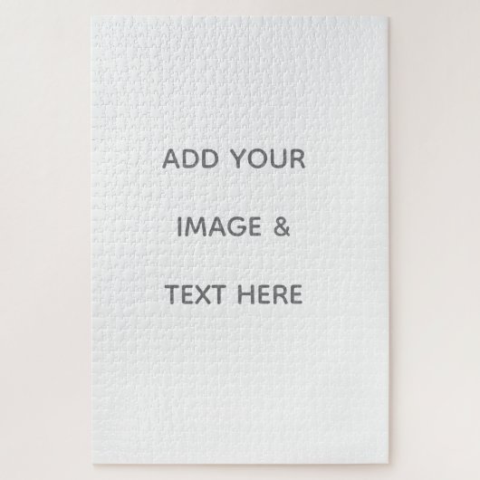 Create Your Own white  Legpuzzel (Verticaal)