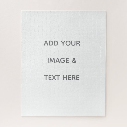 Create Your Own white  Legpuzzel (Verticaal)