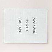 Create Your Own white  Legpuzzel (Horizontaal)