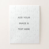 Create Your Own white  Legpuzzel (Verticaal)