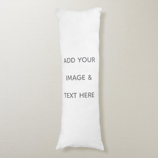 Create Your Own white Lichaamskussen (Voorkant Verticaal)
