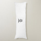 Create Your Own white  Lichaamskussen (Voorkant Verticaal)