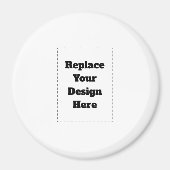 Create Your Own white  Magneet (Voorkant)