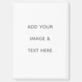 Create Your Own white  Magneet (Voorkant)