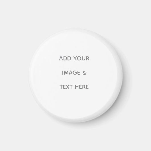 Create Your Own white Magneet (Voorkant)