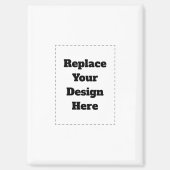 Create Your Own white  Magneet (Voorkant)