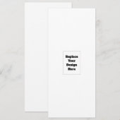 Create Your Own white  Menu (Voorkant / Achterkant)