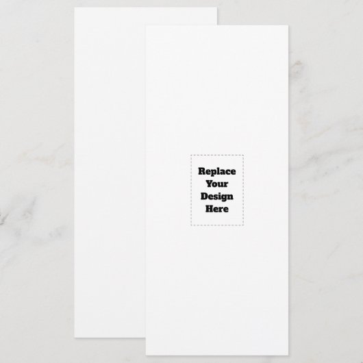 Create Your Own white Menu (Voorkant / Achterkant)