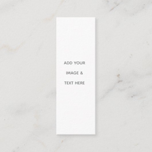 Create Your Own white  Mini Visitekaartje (Voorkant)