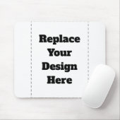 Create Your Own white  Muismat (Met muis)