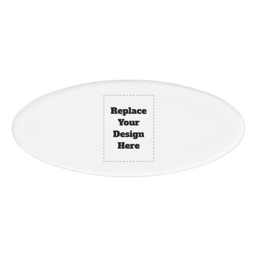 Create Your Own white  Naambadge (Voorkant)