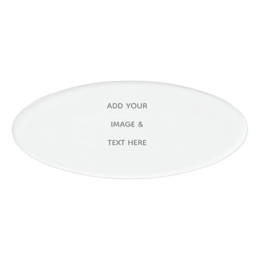 Create Your Own white  Naambadge (Voorkant)