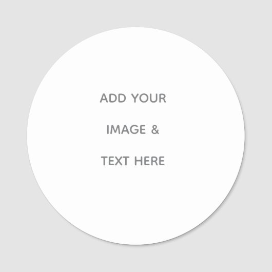 Create Your Own white Naamplaatje (Voorkant)