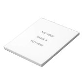 Create Your Own white  Notitieblok (Linkerzijde)