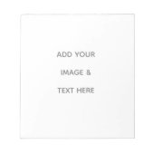 Create Your Own white  Notitieblok (Voorkant)