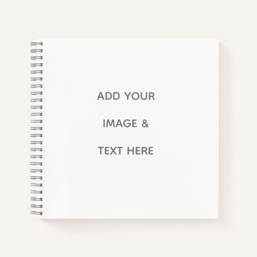 Create Your Own white  Notitieboek (Voorkant)