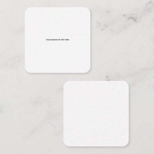 Create Your Own white  Notitiekaartje (Voorkant / Achterkant)