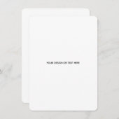 Create Your Own white  Notitiekaartje (Voorkant / Achterkant)