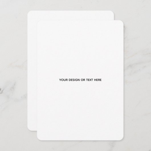 Create Your Own white  Notitiekaartje (Voorkant / Achterkant)