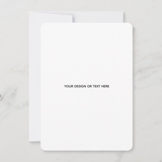 Create Your Own white  Notitiekaartje (Voorkant)