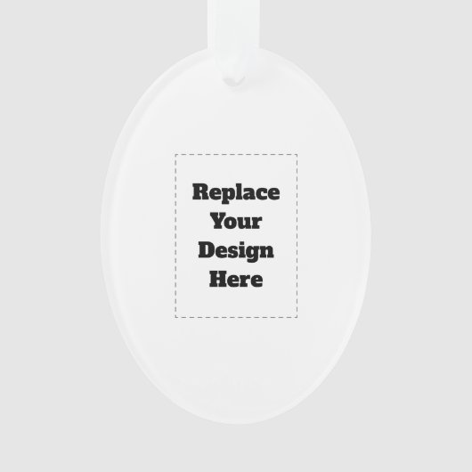 Create Your Own white  Ornament (voorkant)