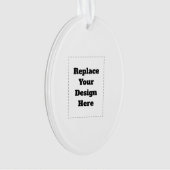 Create Your Own white  Ornament (voorkant)