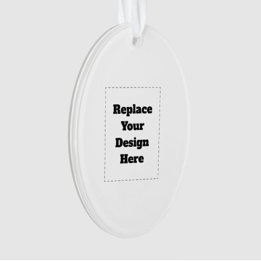 Create Your Own white  Ornament (voorkant)