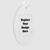 Create Your Own white  Ornament (voorkant)