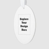 Create Your Own white  Ornament (voorkant)