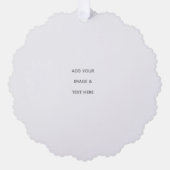 Create Your Own white  Ornament Kaart (Voorkant)