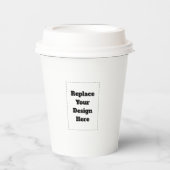 Create Your Own white  Papieren Bekers (Voorkant)