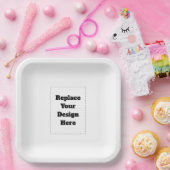 Create Your Own white Papieren Bordje (Feest)